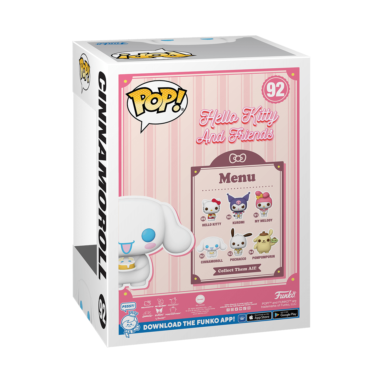 Funko Pop! Vinyl Hello Kitty Cinnamoroll with Cake #92 889698803137