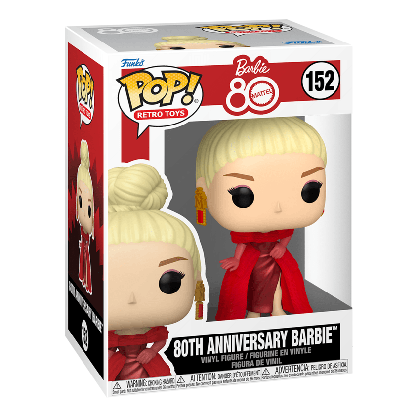 Funko – Pop! Vinyl – Retro Toys – 80th Anniversary Barbie 889698838122
