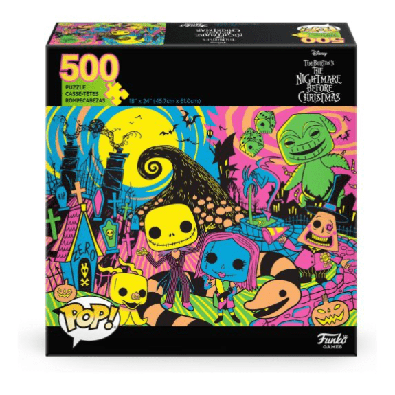 Funko Pop! Puzzles - Disney The Nightmare Before Christmas Blacklight - 500 Pieces