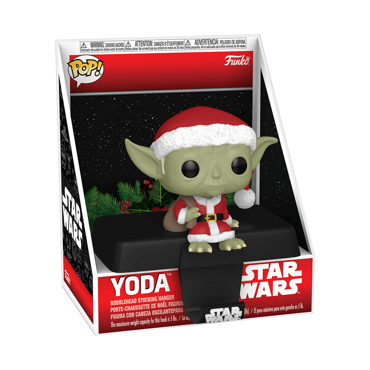 Pop! Edge Sitter - Star Wars - Holiday Yoda 889698799263