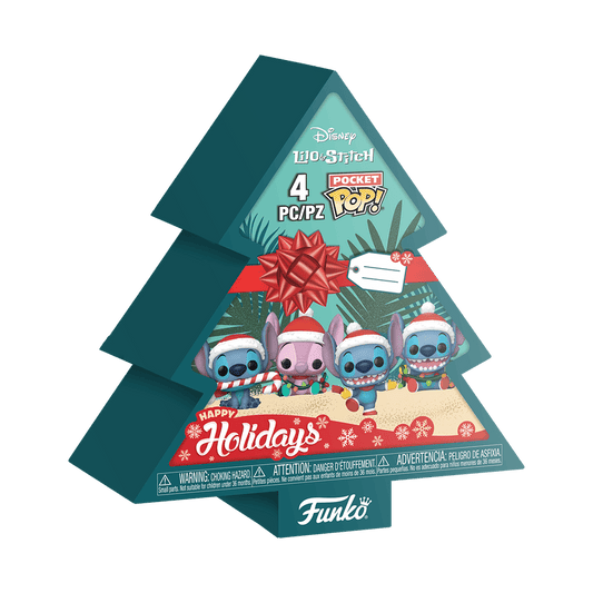 Pop! Keychain 4-Pack - Disney - Holiday Stitch 889698860925