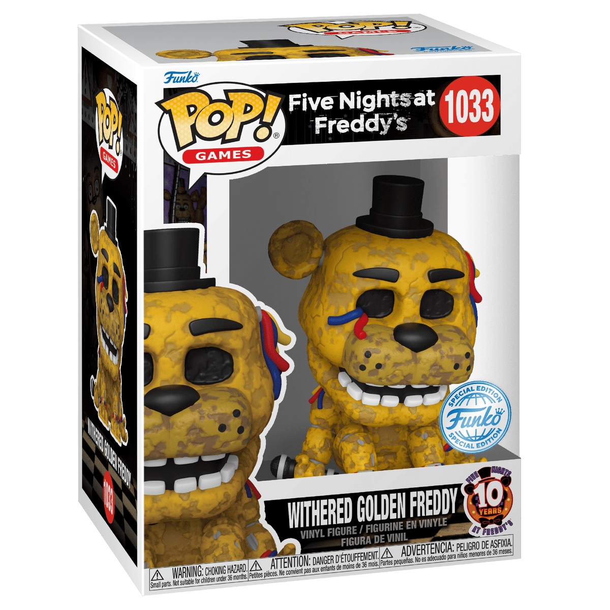 Pop! Vinyl - FNAF - Withered Golden Fred 889698830911