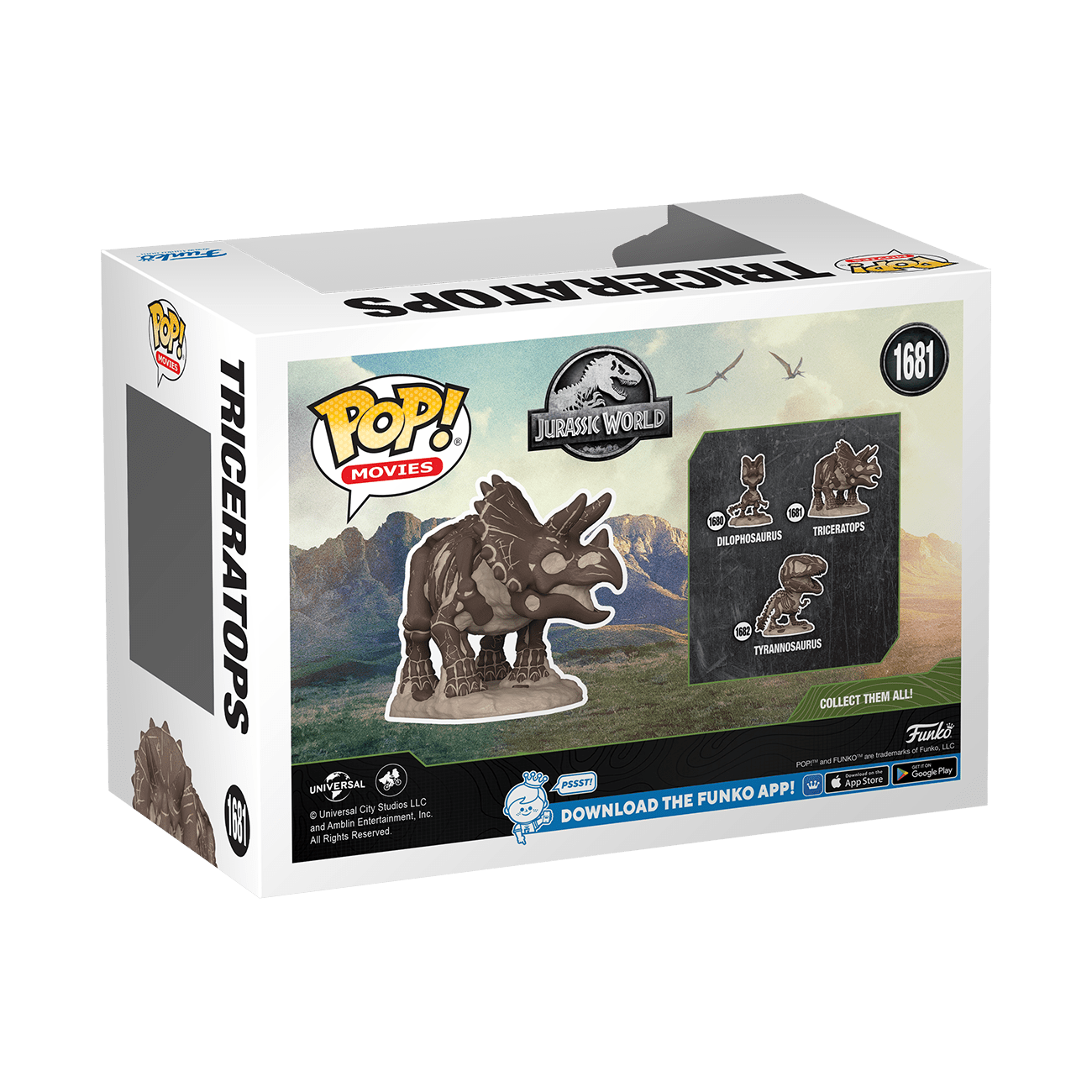 Pop! Vinyl - Jurassic Park - Triceratops Fossil 889698802246