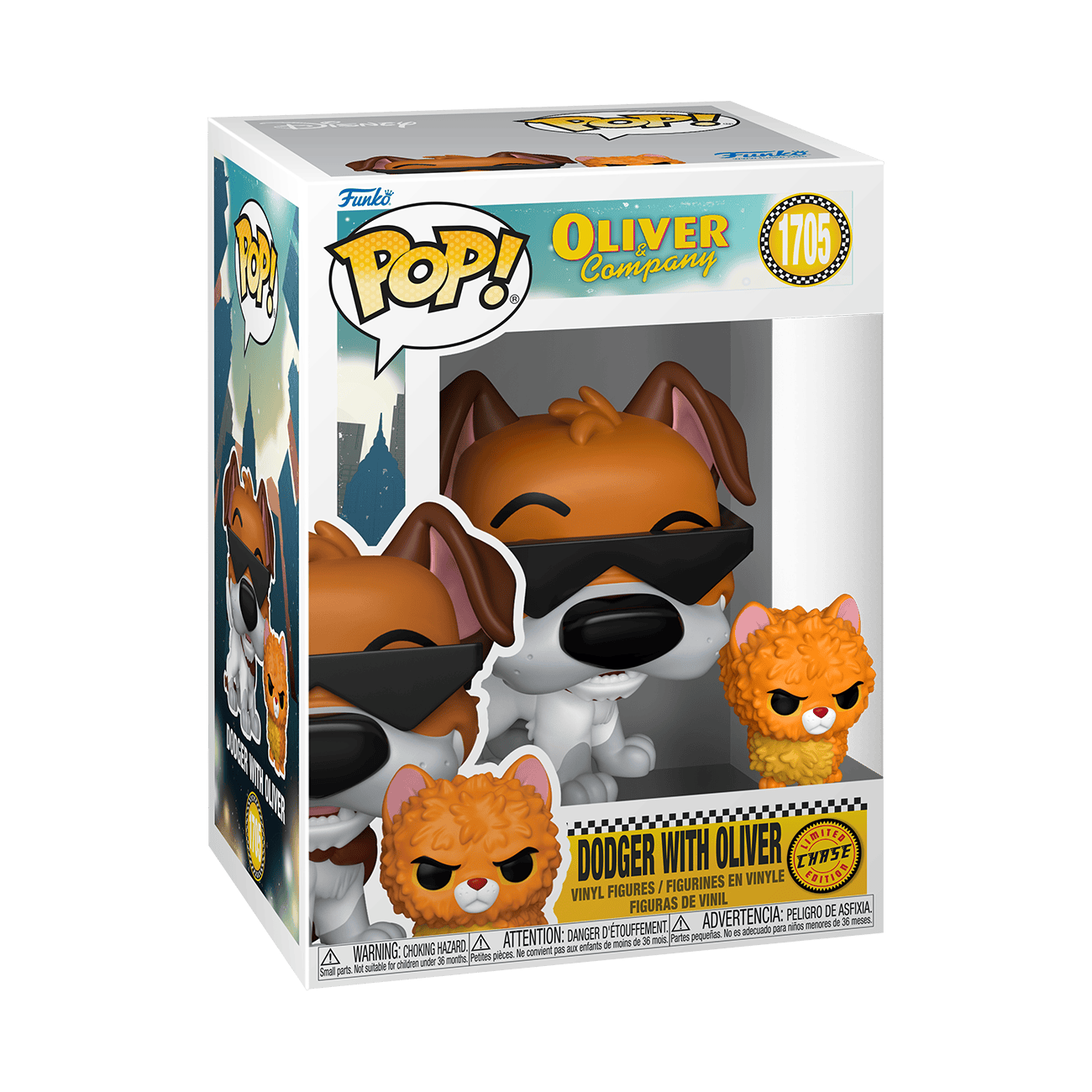 Pop! Vinyl - Oliver & Company - Dodger (1 in 6 Chance of Chase) 889698903295