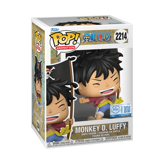 Pop! Vinyl - One Piece - Luffy w/Flag (Excl) 889698919708