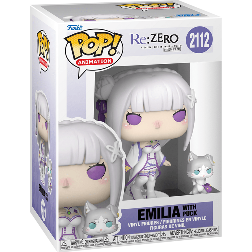 Pop! Vinyl - Re:Zero - Emilia w/Puck