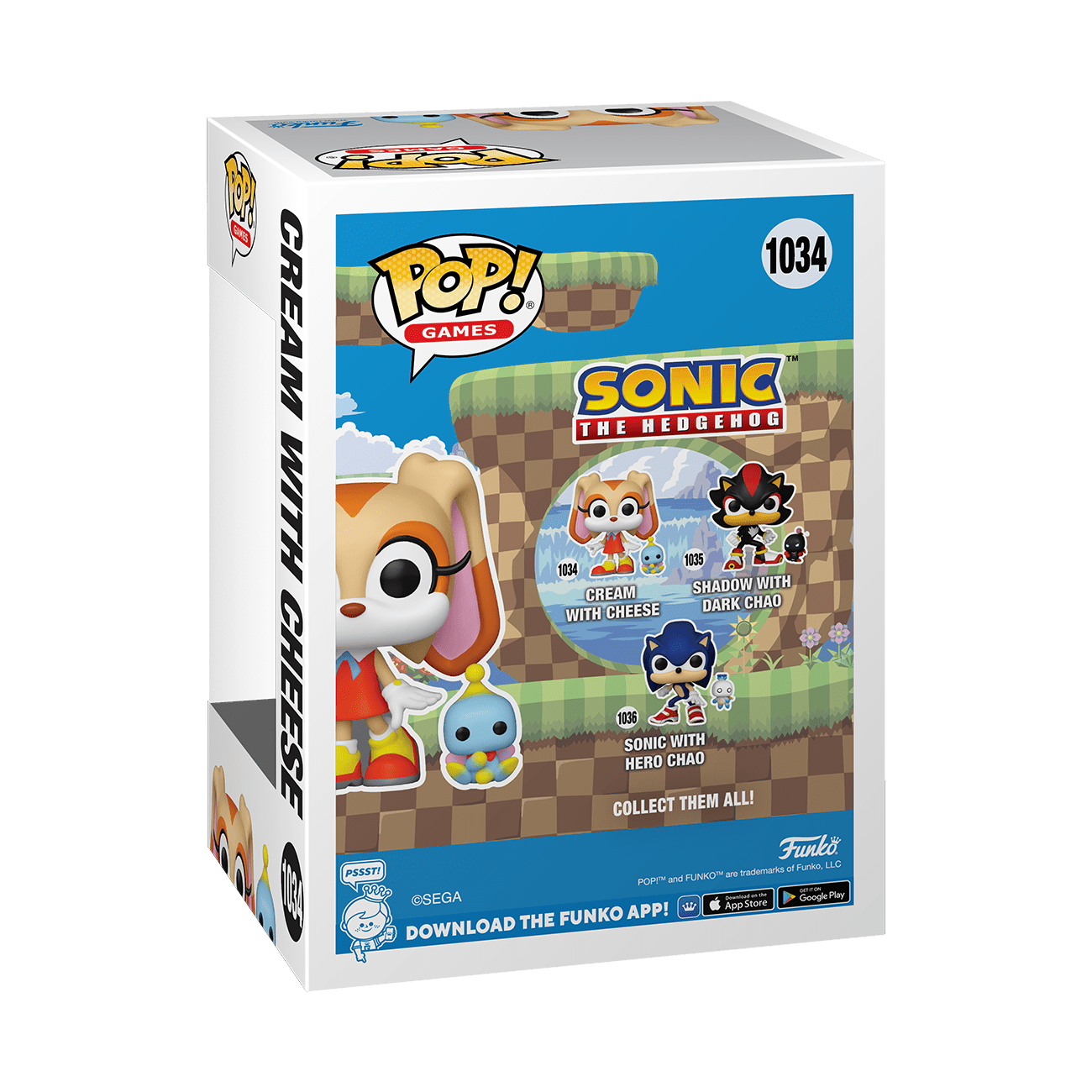 Pop! Vinyl - Sonic - Cream w/ Cheese 889698803076