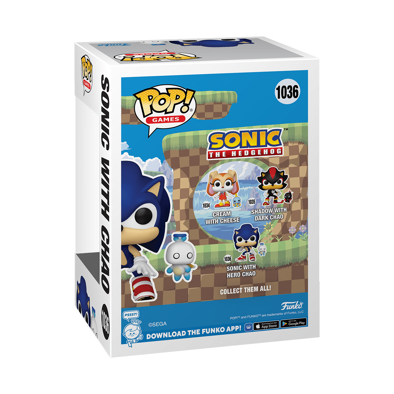 Pop! Vinyl - Sonic - Sonic w/ Chao 889698803090