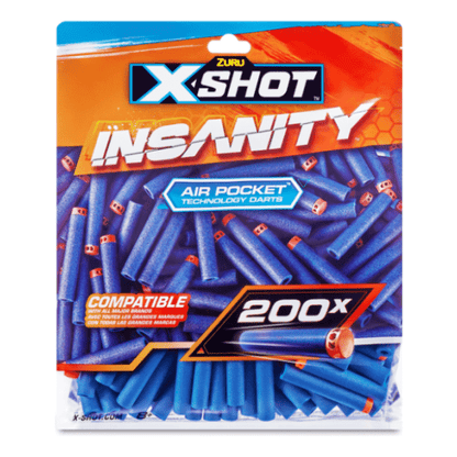 X-Shot Insanity 200 Pack Refill Darts