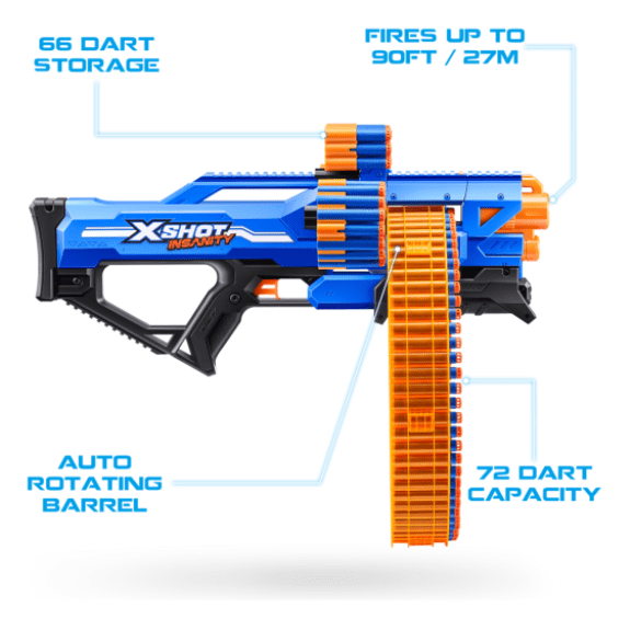 X-Shot Insanity Series 1 Mad Mega Barrel Blaster