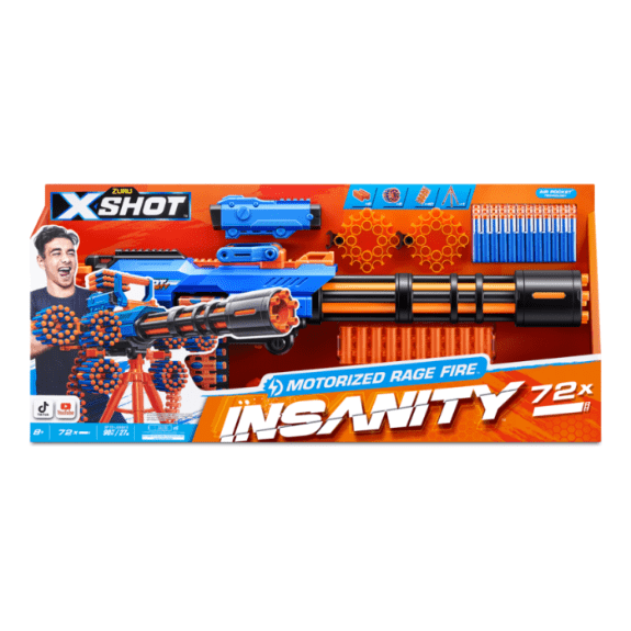 X-Shot Insanity Series 1 Motorized Rage Fire Gatling Gun