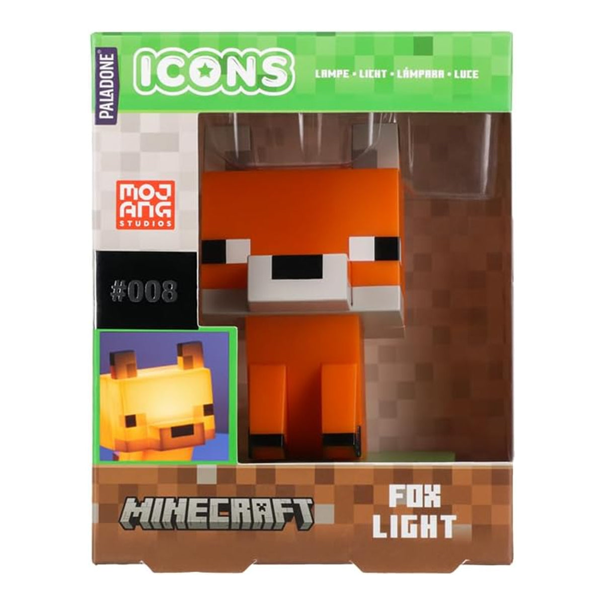 Paladone Minecraft Fox Icon Light