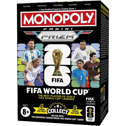 FIFA World Cup Monopoly Panini Prizm Booster  Box - Officially Licensed FIFA World Cup 2026 (Scheduled to arrive on Monday 27th April. If arrives late we will dispatch Tuesday 28th/Wednesday 29th)