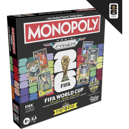 FIFA World Cup Monopoly Panini Prizm - Officially Licensed FIFA World Cup 2026 Football Board Game with Panini Prizm 5010996385284