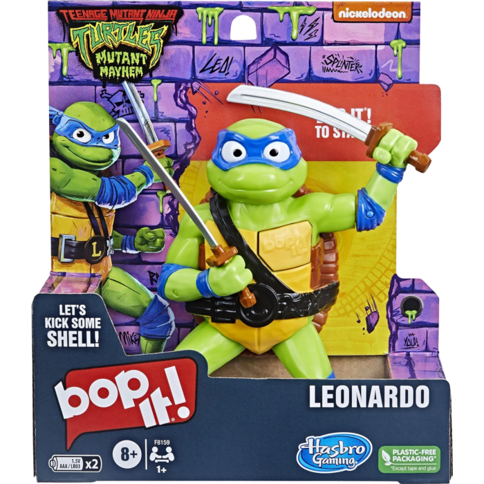 Bop It! Teenage Mutant Ninja Turtles Leonardo Edition Electronic Game
