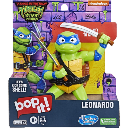 Bop It! Teenage Mutant Ninja Turtles Leonardo Edition Electronic Game