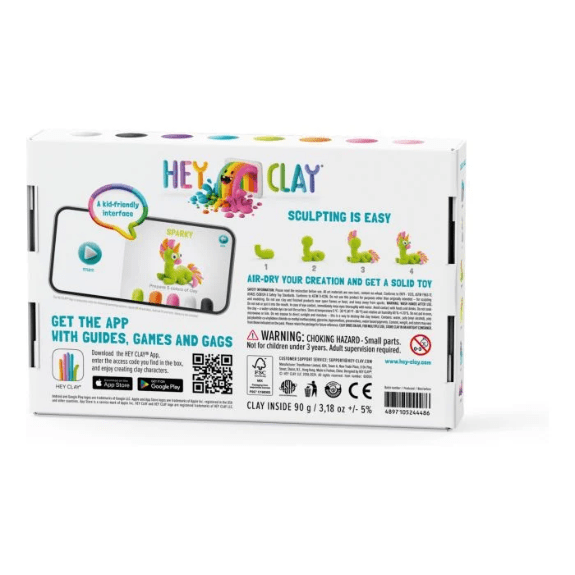 Hey Clay Rainbow Unicorns 6 Can 5011666737358