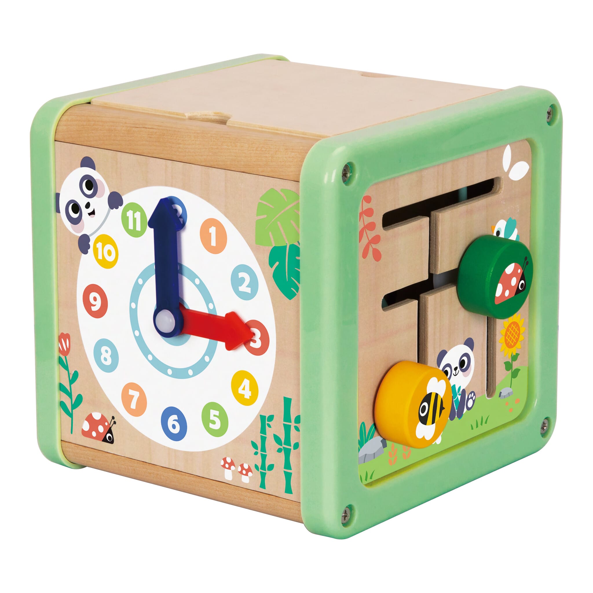 Hi Pando Panda Wooden Activity Play Cube