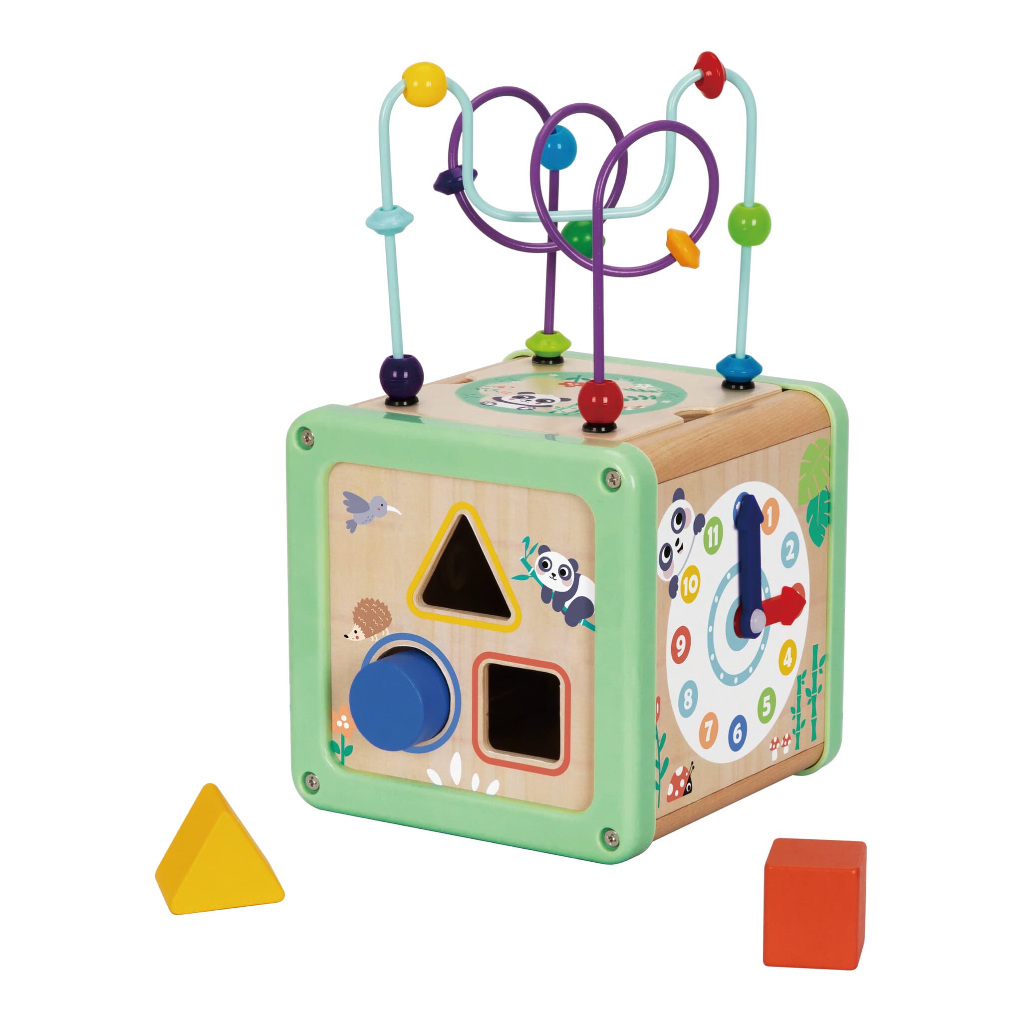 Hi Pando Panda Wooden Activity Play Cube