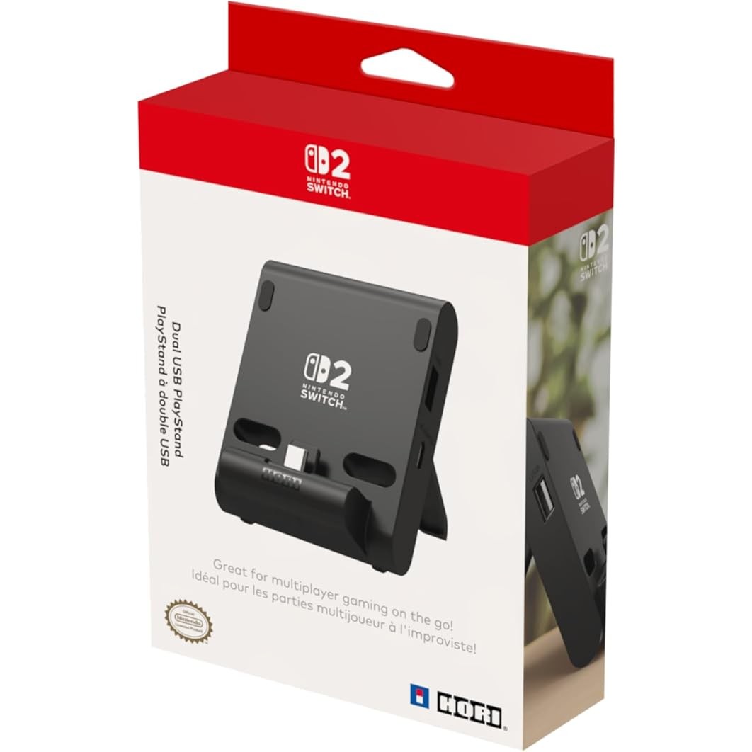 Hori Dual USB PlayStand Nintendo Switch 2 Accessory 4961818039780