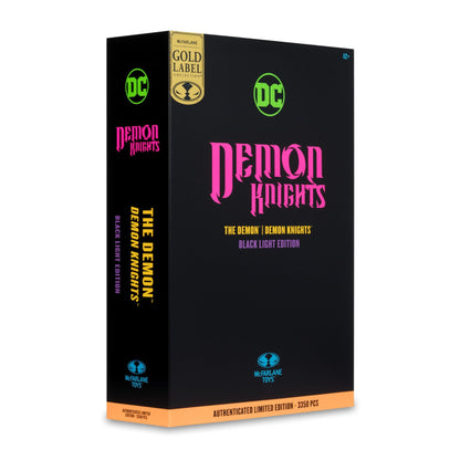 McFarlane Toys DC Multiverse The Demon (Demon Knights) Black Light Edition Gold Label 7-Inch Action Figure