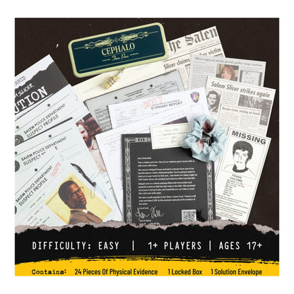 Hunt A Killer x Morbid The Salem Slicer Murder Mystery Game 810192989553