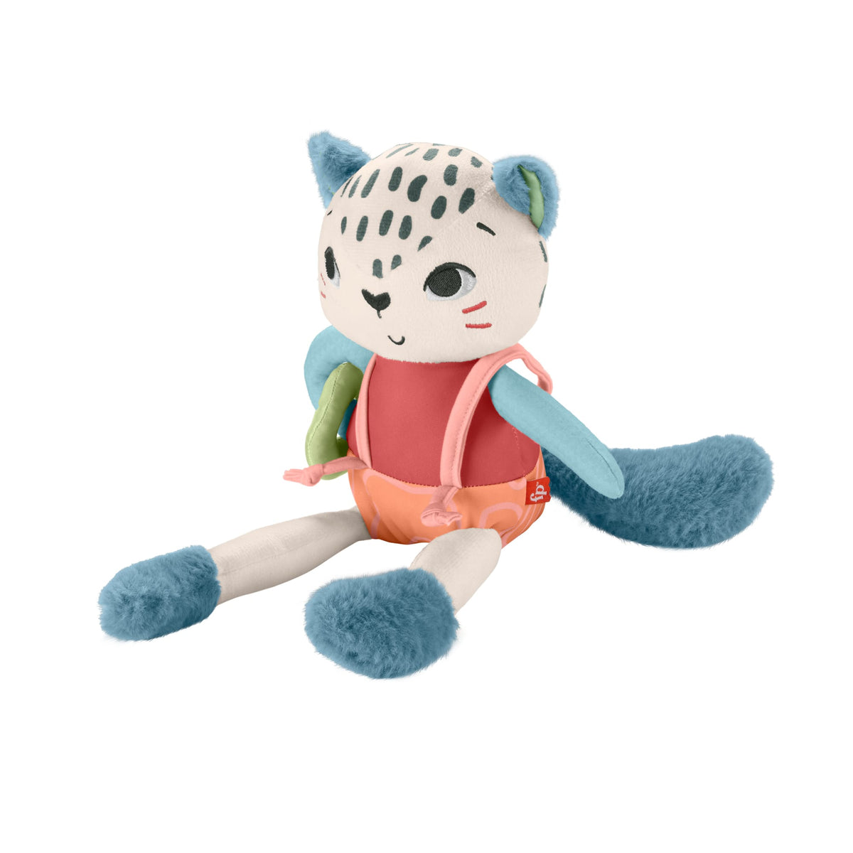 Fisher-Price Planet Friends Spotting Fun Snow Leopard Sensory Plush Toy