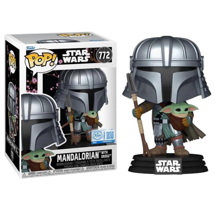 Funko Pop! Vinyl Star Wars The Mandalorian with Grogu Impressions #772