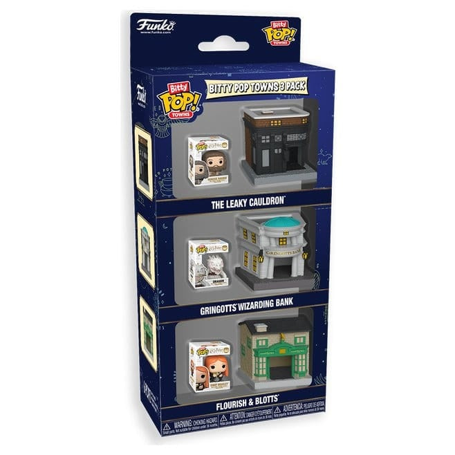 Funko Pop! Vinyl Funko Bitty Pop! Towns Harry Potter Diagon Alley 3 Pack