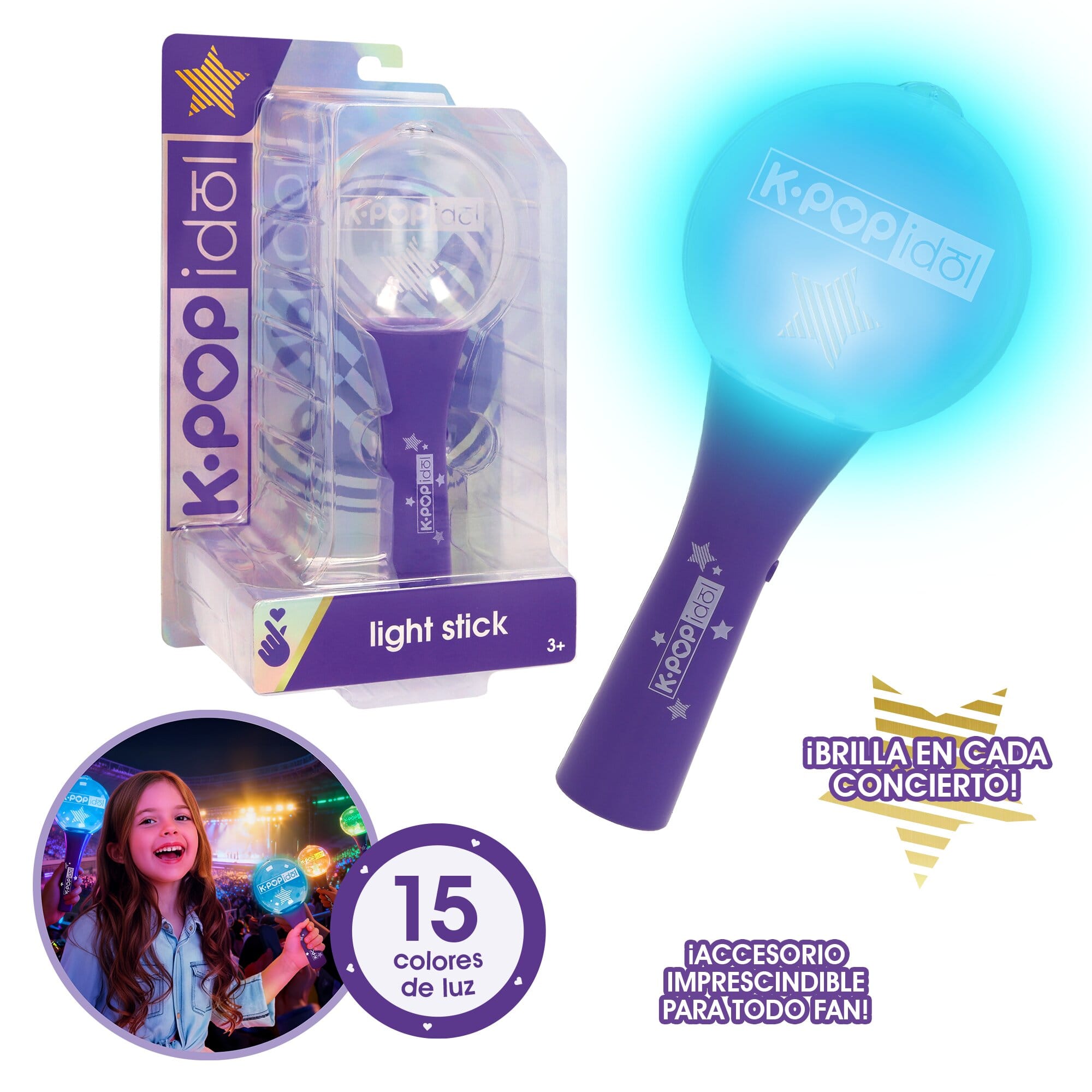 K-Pop Idol Light Stick with Multicolour LED Lights 8421134930308