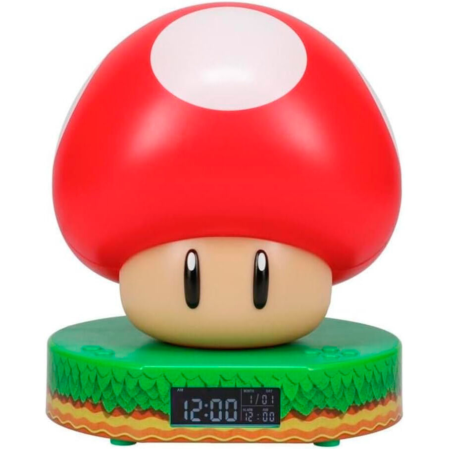 Paladone Super Mario Super Mushroom Digital Alarm Clock