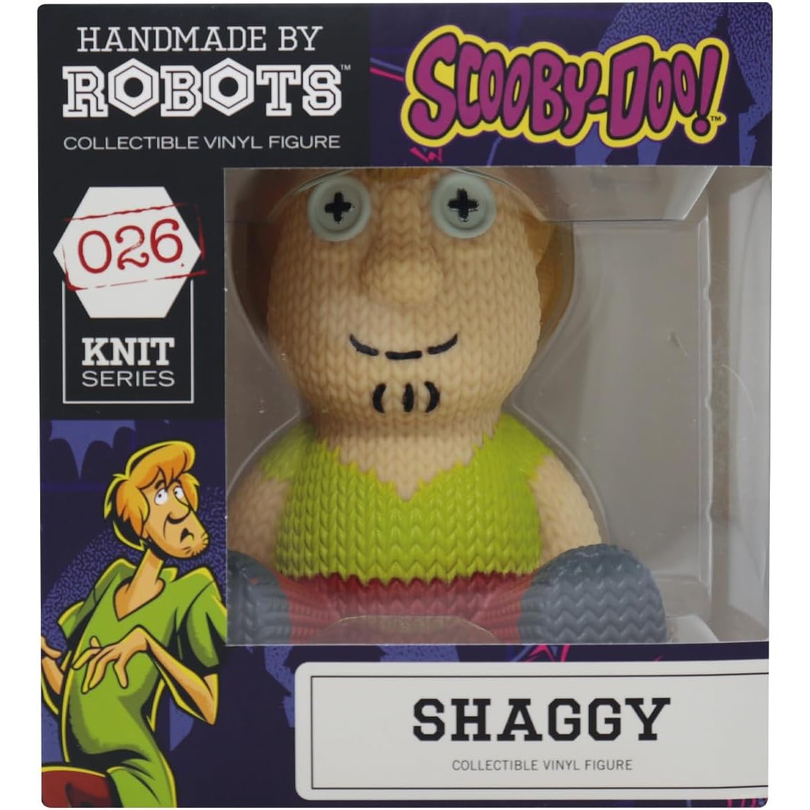Scooby-Doo Shaggy Handmade By Robots Collectible Vinyl Figure 0818730021222