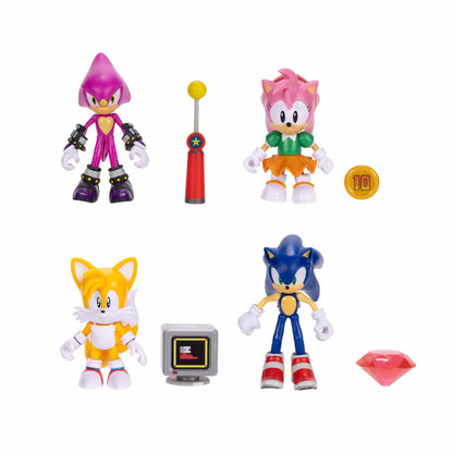Sonic 4in Articulated Figures w/ accy Wave 20 192995430150