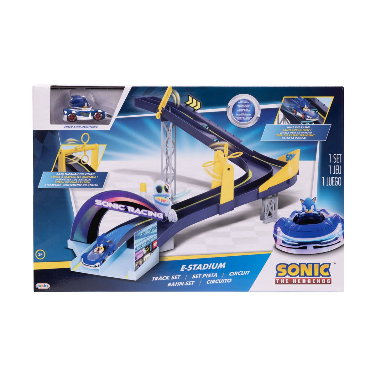 Sonic the Hedgehog E-Stadium 1:64 Die-Cast Track Set 192995429772