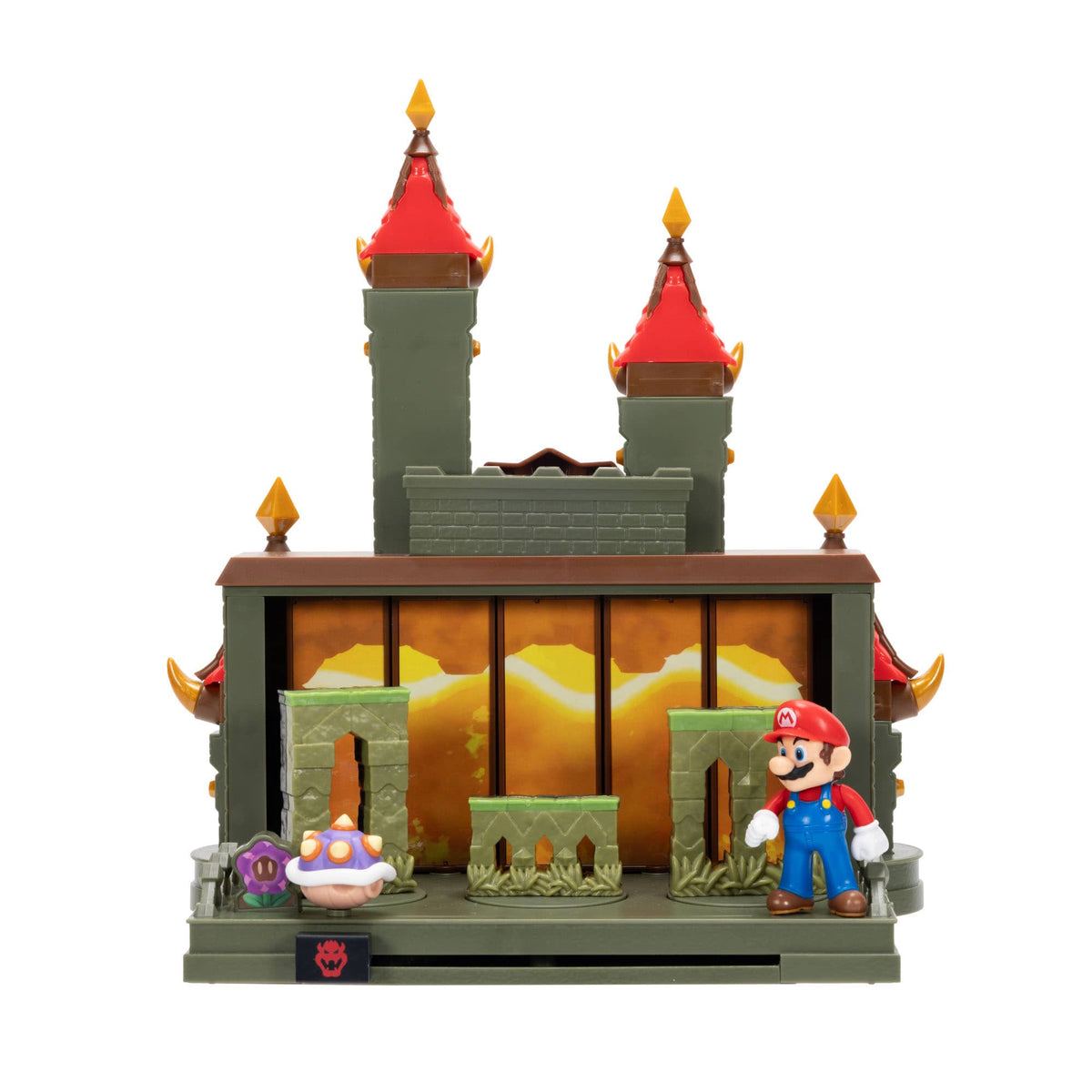 Super Mario Bros. Wonder Deluxe Bowser Jr. Castle Battle Playset