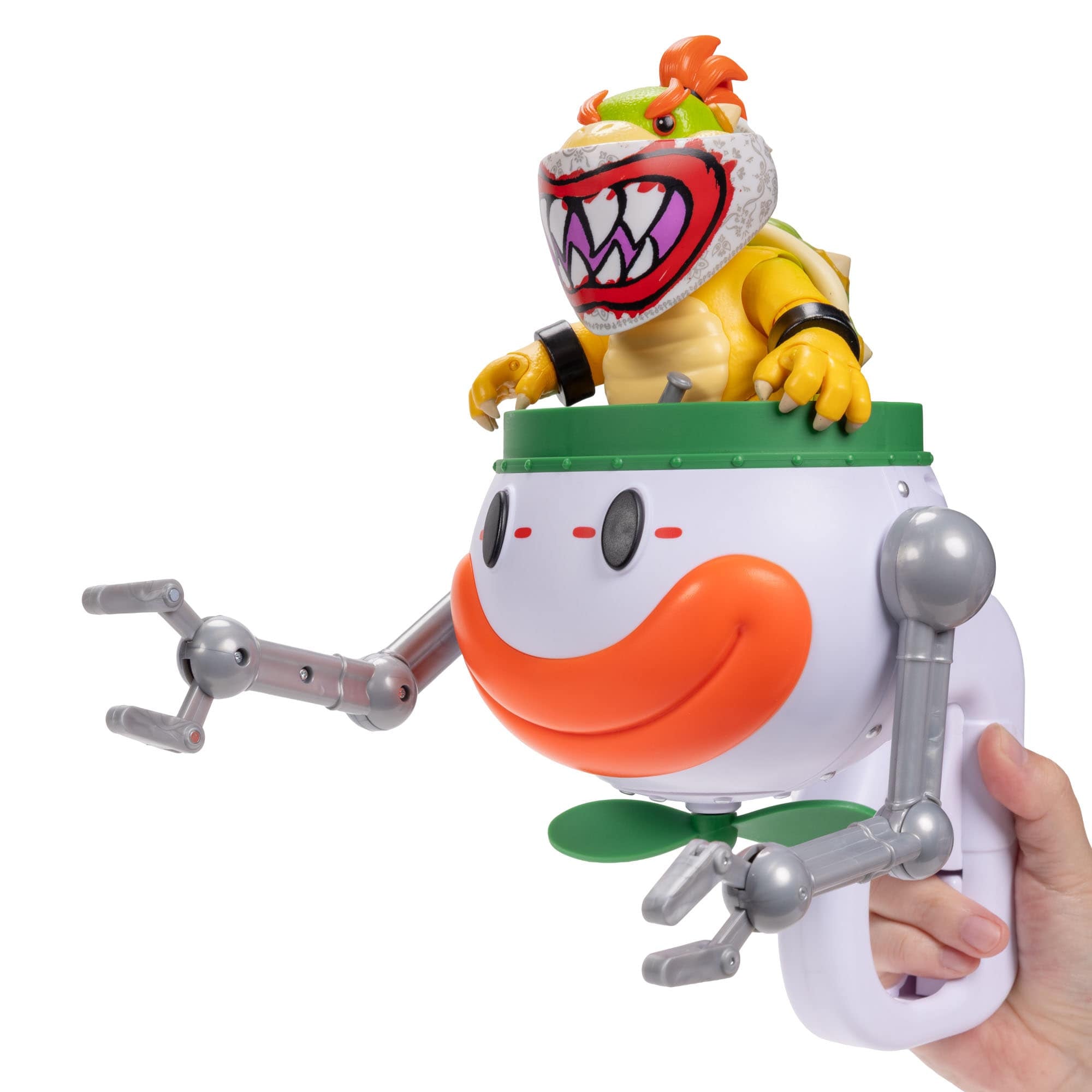 The Super Mario Galaxy Movie Bowser Jr. with Clown Car 5-Inch Action Figure Set 192995432284