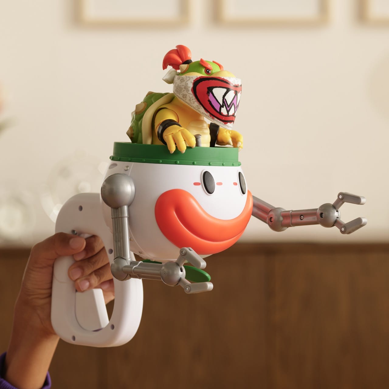 The Super Mario Galaxy Movie Bowser Jr. with Clown Car 5-Inch Action Figure Set 192995432284