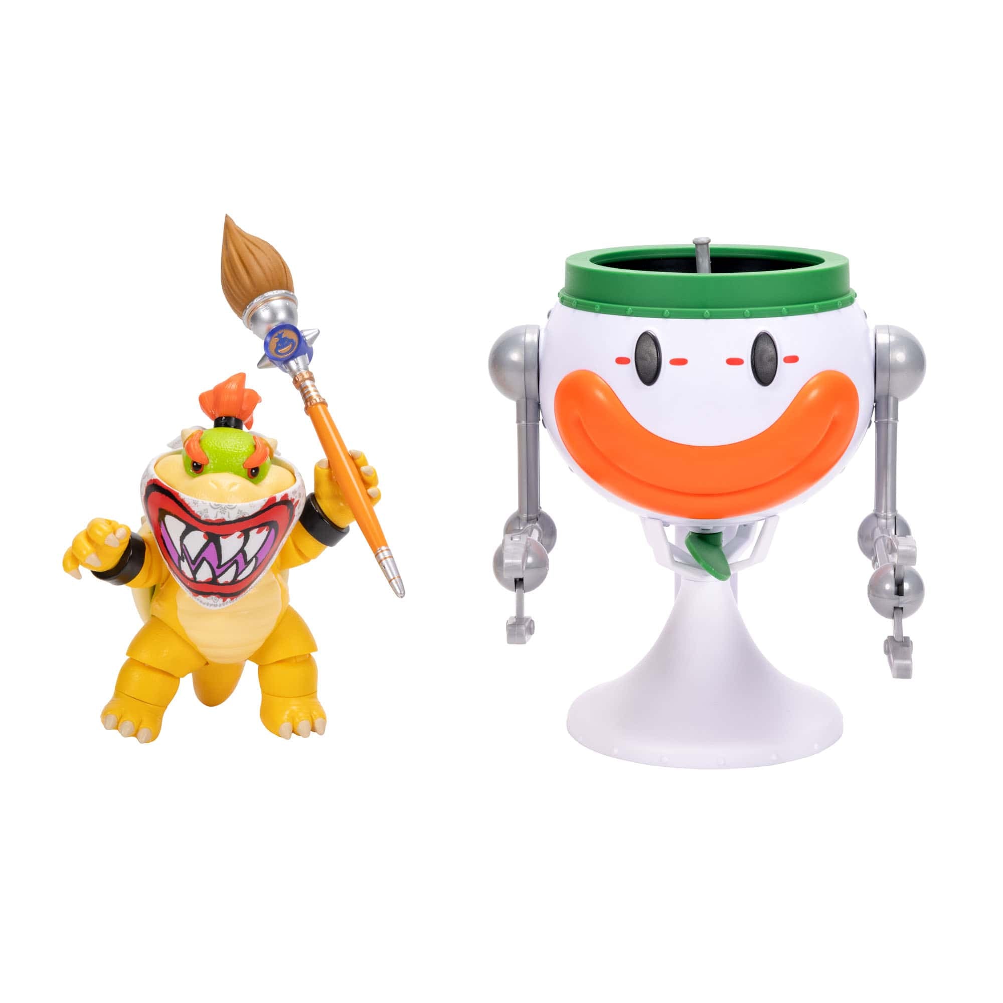 The Super Mario Galaxy Movie Bowser Jr. with Clown Car 5-Inch Action Figure Set 192995432284