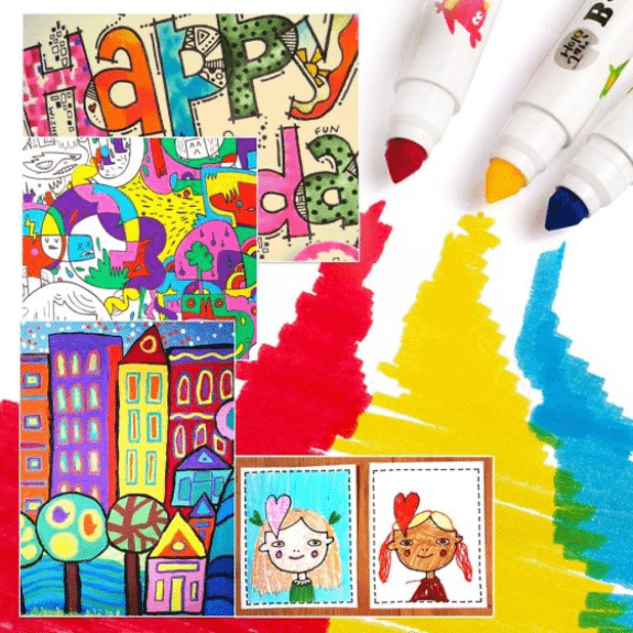 Jar Melo's Baby Roo 24 Colours Washable Markers 5060462690497