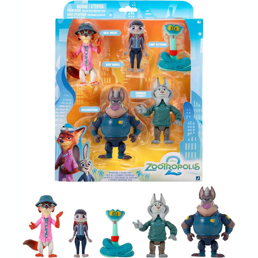 Disney’s Zootropolis 2 Adventure 5-Pack - Articulated 3” Figures