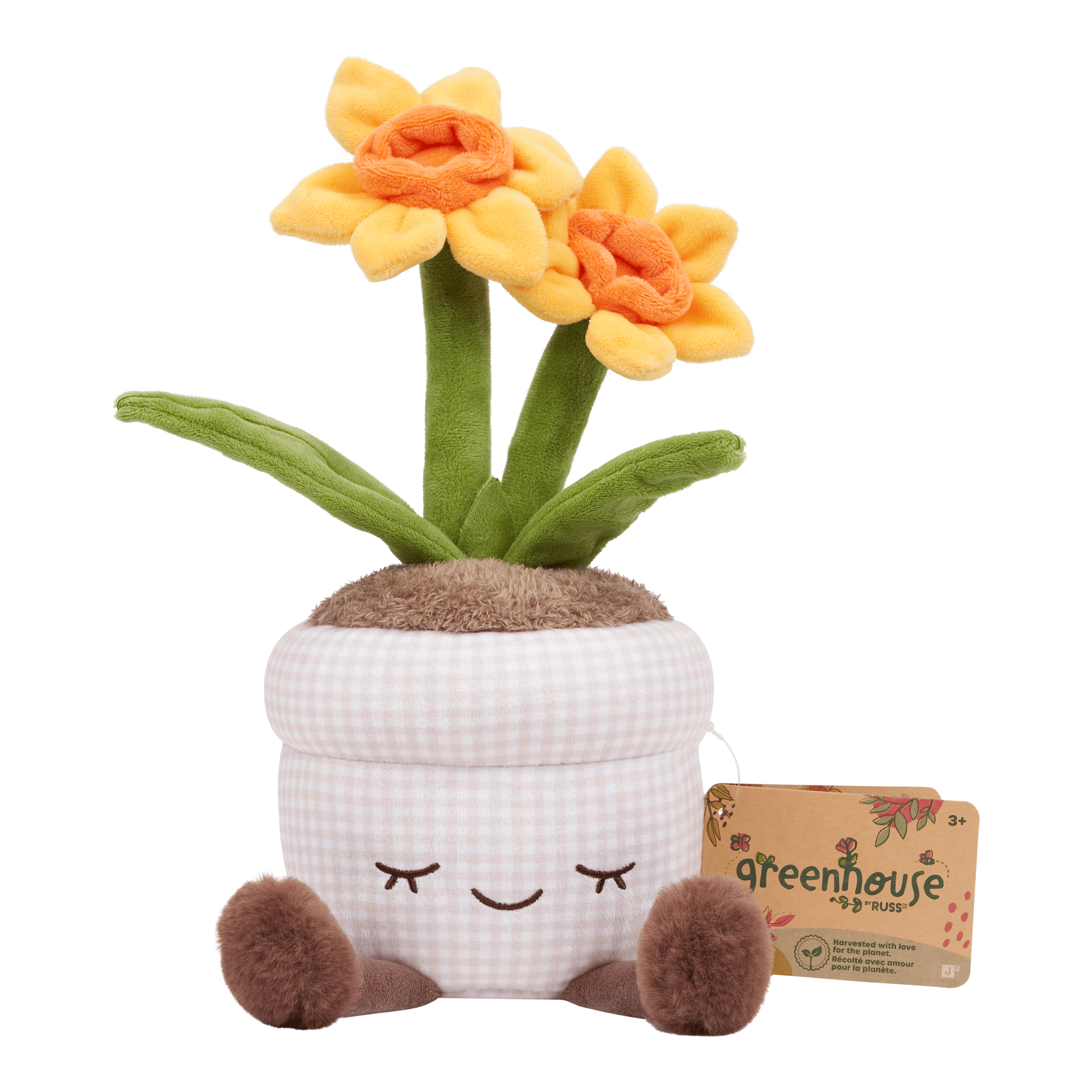 Greenhouse by Russ 12-Inch Daffodil Plush 191726043324