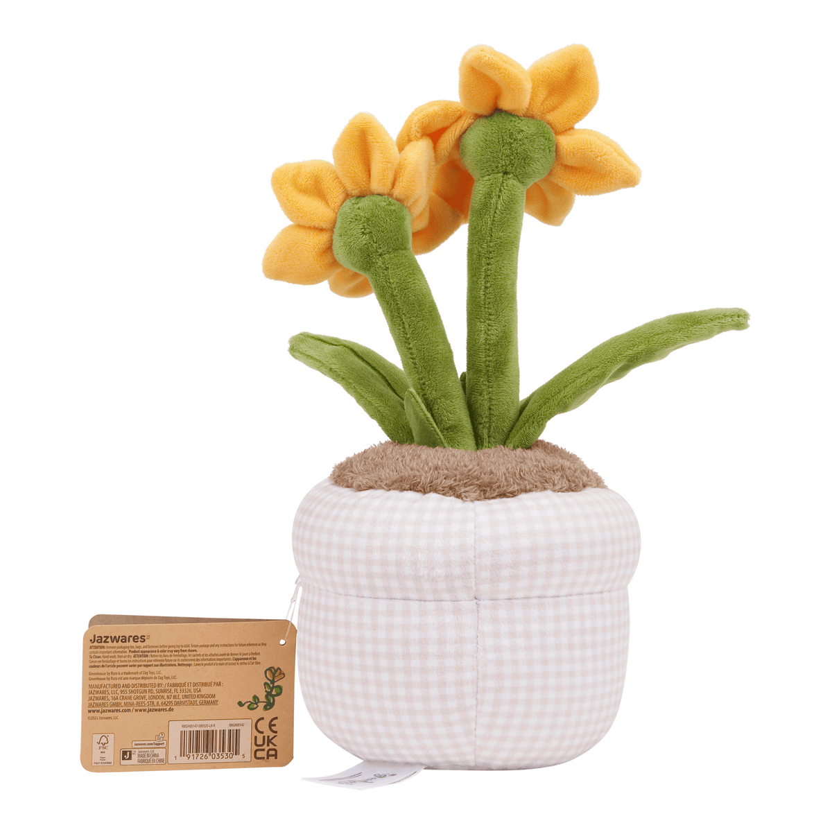 Greenhouse by Russ 12-Inch Daffodil Plush 191726043324