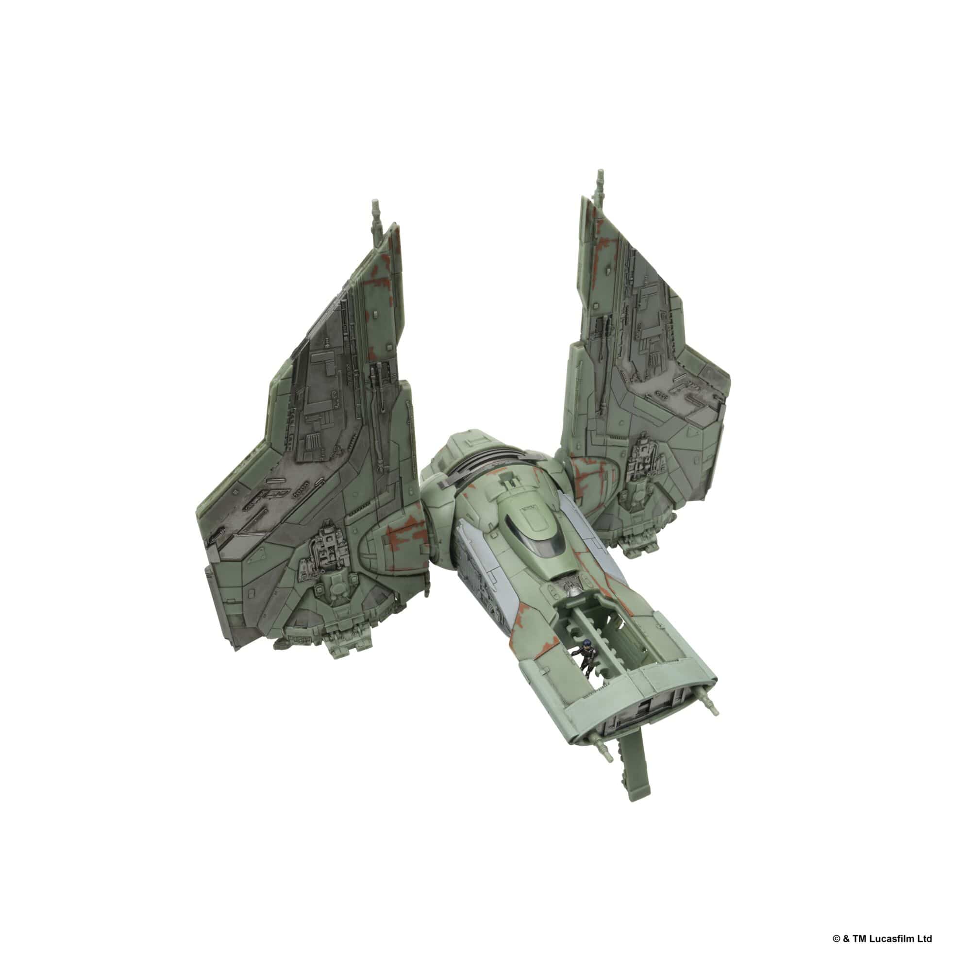 Jazwares Star Wars Micro Galaxy Squadron The Hex 9-Inch Vehicle with 2 Micro Figures 191726025009