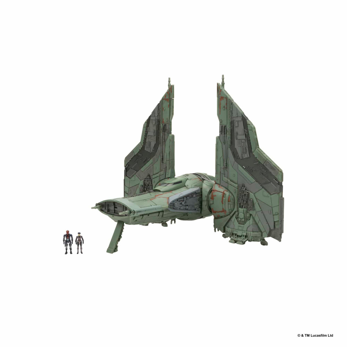 Jazwares Star Wars Micro Galaxy Squadron The Hex 9-Inch Vehicle with 2 Micro Figures 191726025009