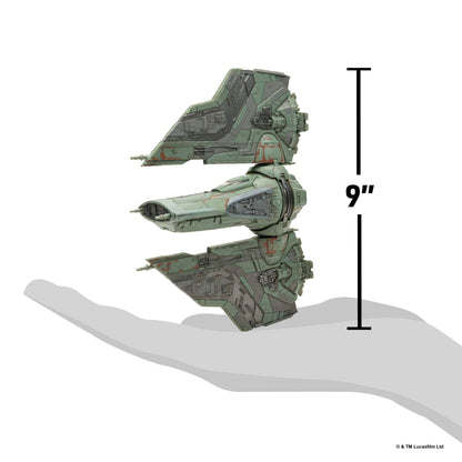 Jazwares Star Wars Micro Galaxy Squadron The Hex 9-Inch Vehicle with 2 Micro Figures 191726025009