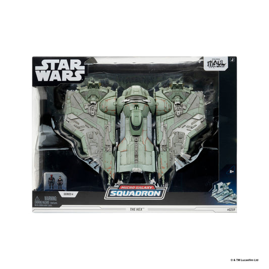 Jazwares Star Wars Micro Galaxy Squadron The Hex 9-Inch Vehicle with 2 Micro Figures 191726025009