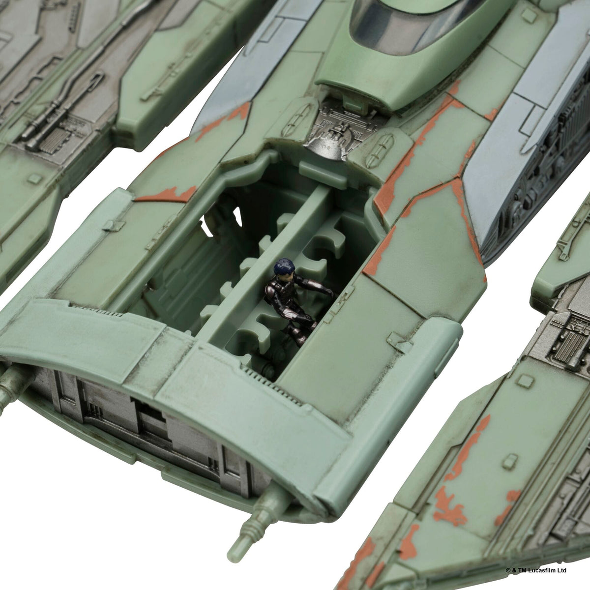 Jazwares Star Wars Micro Galaxy Squadron The Hex 9-Inch Vehicle with 2 Micro Figures 191726025009