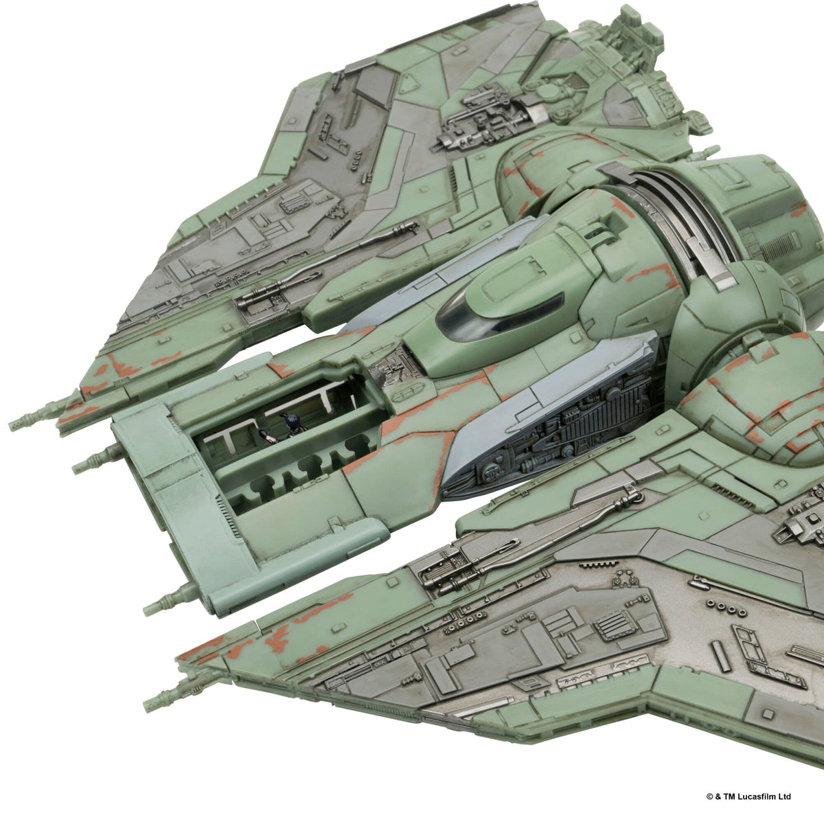 Jazwares Star Wars Micro Galaxy Squadron The Hex 9-Inch Vehicle with 2 Micro Figures 191726025009