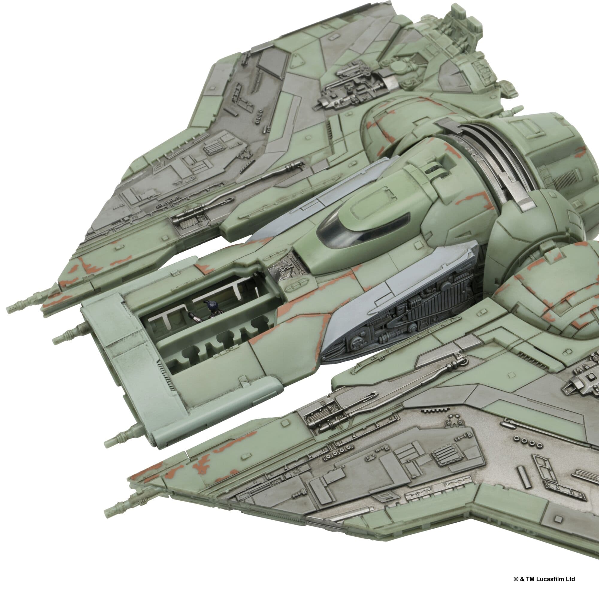 Jazwares Star Wars Micro Galaxy Squadron The Hex 9-Inch Vehicle with 2 Micro Figures 191726025009