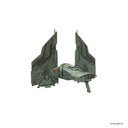 Jazwares Star Wars Micro Galaxy Squadron The Hex 9-Inch Vehicle with 2 Micro Figures 191726025009